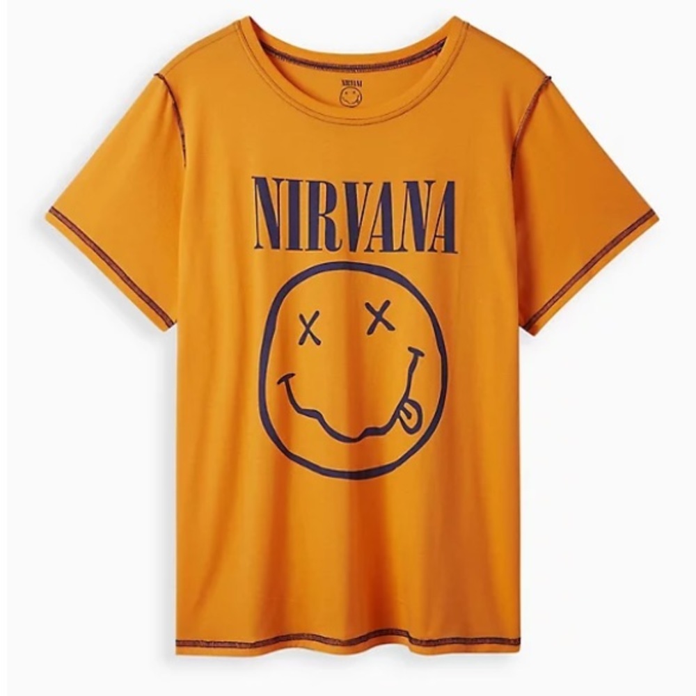 TORRID NWT NIRVANA SLIM FIT SEAM CREW TEE - COTTON ORANGE